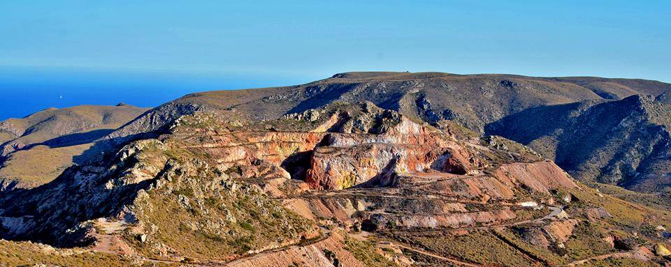Panorámica Minas de Oro de Rodalquilar en el Geoparque Cabo de Gata Níjar